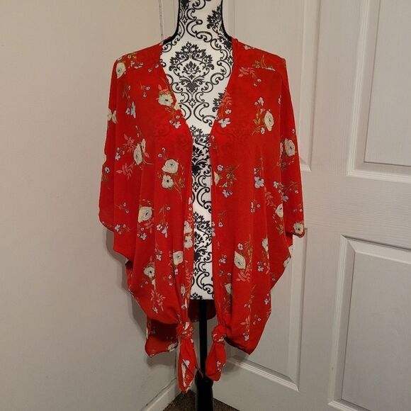 Umgee Other - Umgee red floral cover up